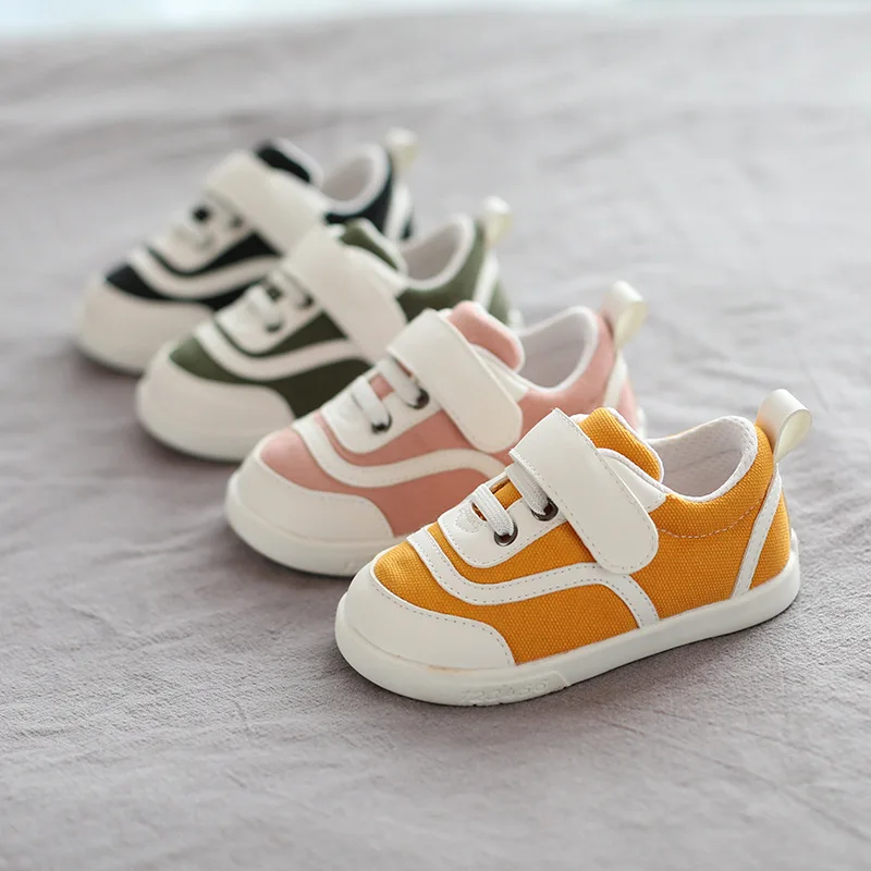 

2019 Autumn Infant Toddler Shoes Girls Boys Casual Canvas Shoes Soft Bottom Comfortable Non-slip Kids Baby First Walkers Shoes