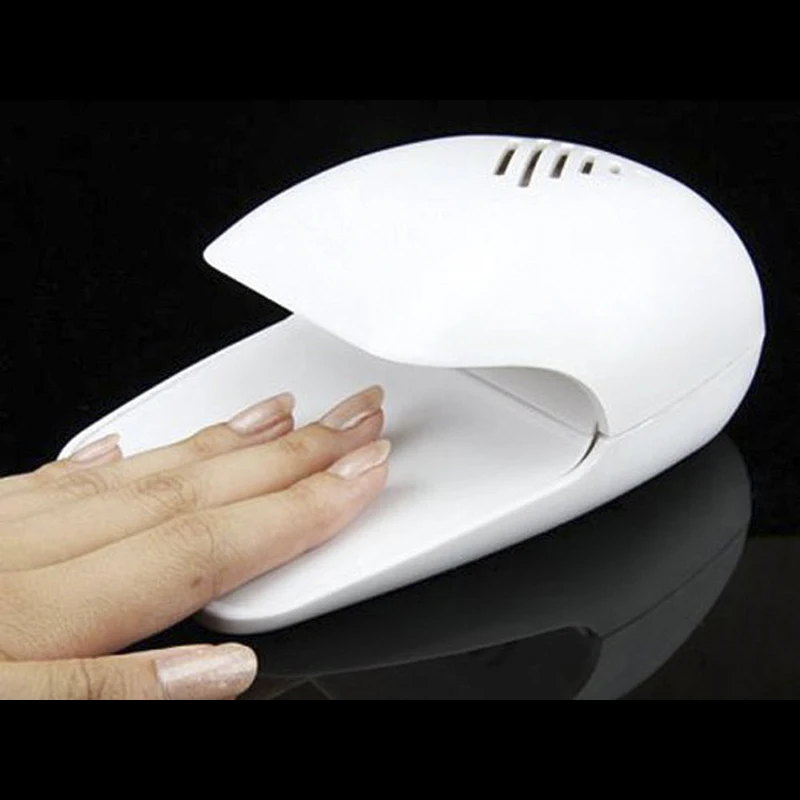 Nail Dryer Fashion Air Drying Mini White Portable Nail Art Polish Hand Finger Toe Varnish Dryer