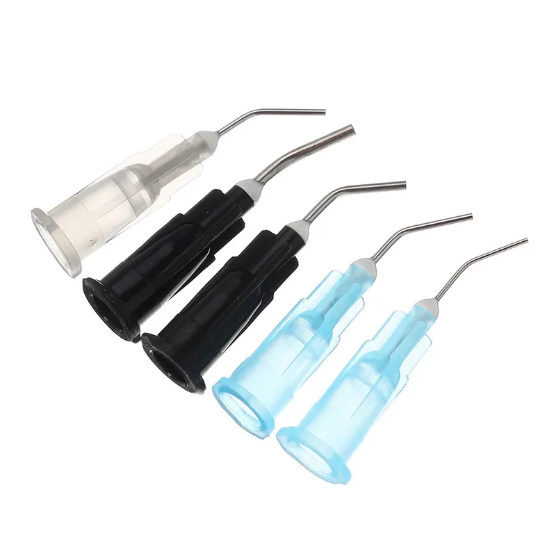 

100pcs Irrigation Bent Needle Tips Welding Flux Dental Flow Sealant Etchant Composite Resin Acid Reagent Syringe Tips Equipment