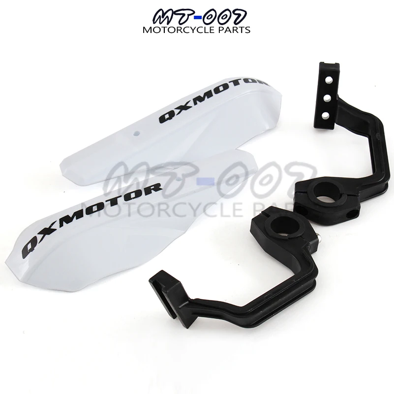 

White Plastic Handle bar Brush Bar Hand Guards Handguard Protector Protection Racing Pit Bike Street Bike Motorcycle Motocross