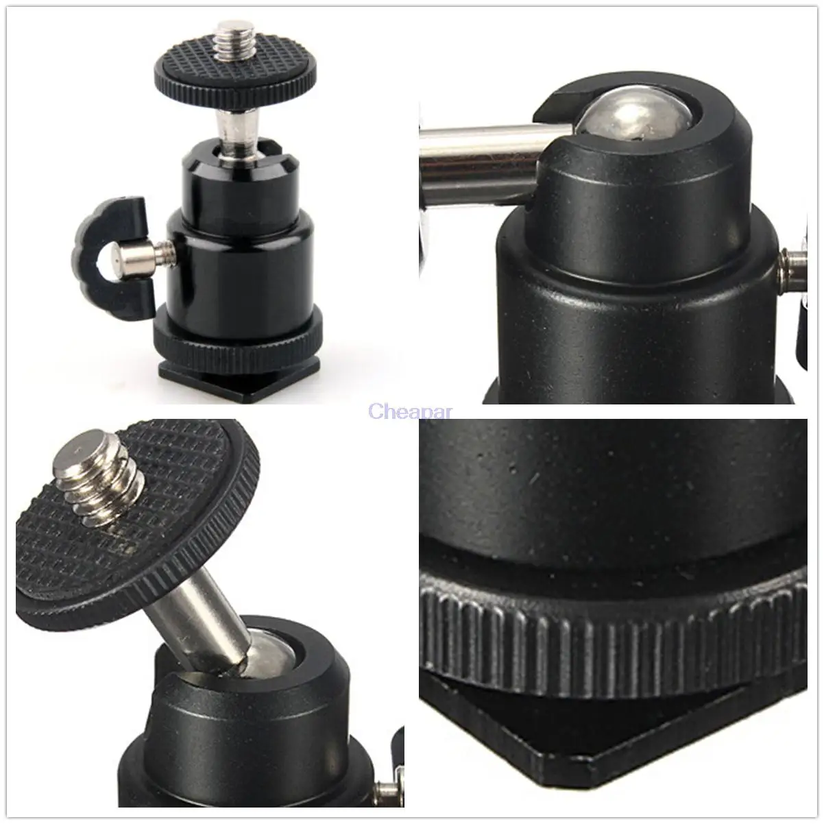 Hot Sale 1/4 Hot Shoe Adapter Cradle Ball Head with Lock