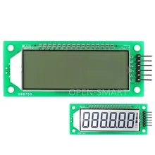 LCD Module 2.4 inch 6-Digit 7 Segment LCD Display Module HT1621 LCD Driver IC with Decimal Point White Backlight for Arduino