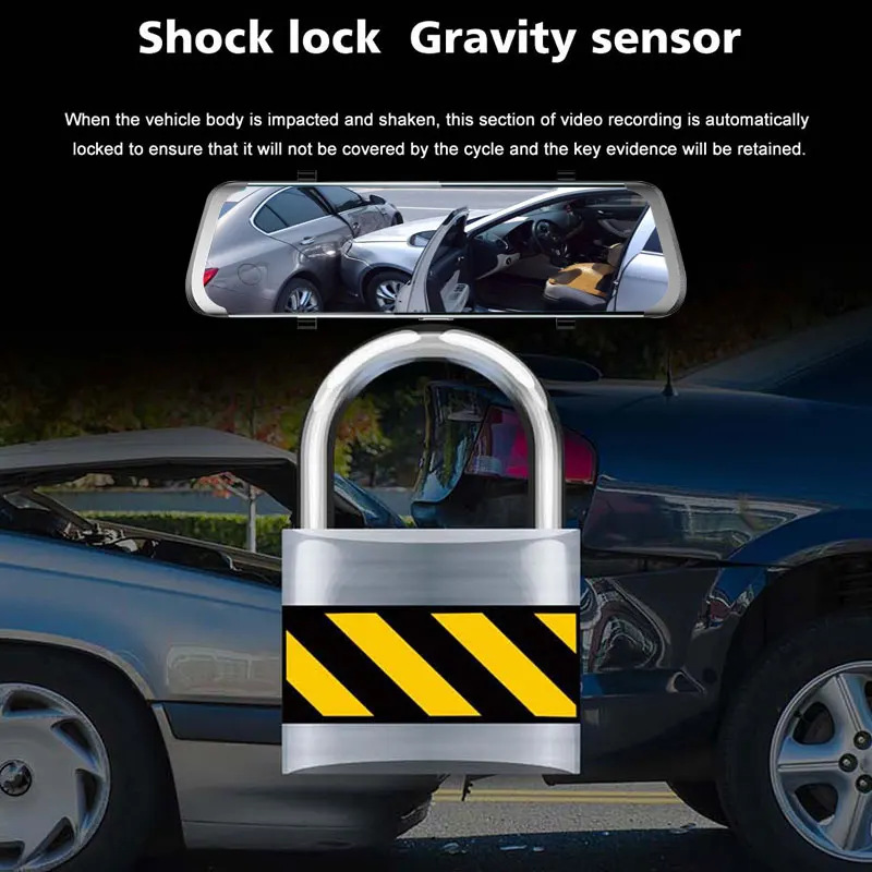 

4G ADAS Car DVR Camera 10 Inch Android Stream Media Rear View Mirror FHD 1080P WiFi GPS Dash Cam Registrar Video Recorder DVRs