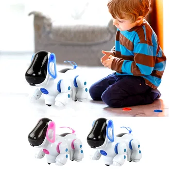 

Electronic Robot Dog Toys Light Music Walking Stand Robot Pet Dog Interactive Puppy Children Educational Toys for Birthday Gifts