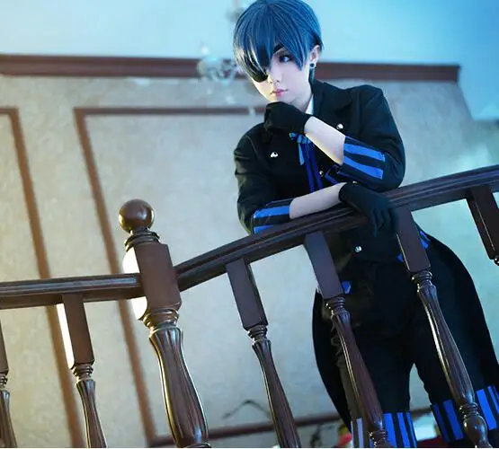 Cosplay Kuroshitsuji Buku Atlantik Ciel Phantomhive Theater Versi Cosplay Kuroshitsuji Buku Atlantik Ciel Phantomhive Theater Versi