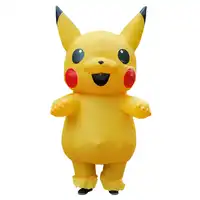 Ainiel Pikachu Inflatable เครื่องแต่งกายขนาดใหญ่ Mascot Pokemon Cosplay เครื่องแต่งกาย Spirit ชุดสำหรับผู้หญิง/ผู้ชาย Theme Park, ภาพแสดง