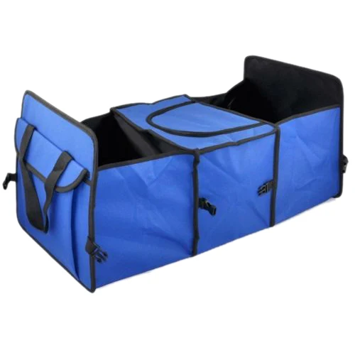 

AUTO Blue 2 in1 Car Boot Shopping Tidy Heavy Duty Collapsible Storage