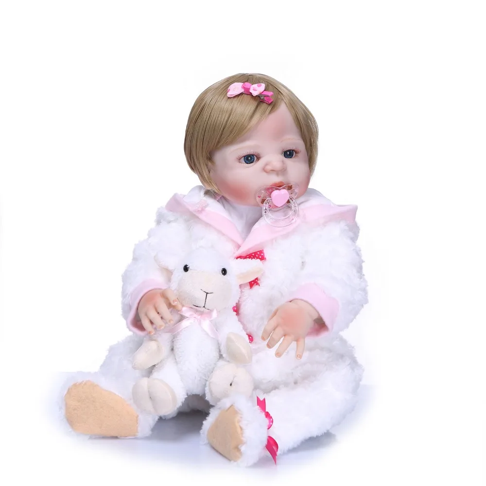 NPKCOLLECTION Реалистичного Reborn Baby куклы белая кожа младенцев кукла Полный винил силиконовые тела подарок для ребенка Playmates для детей на день