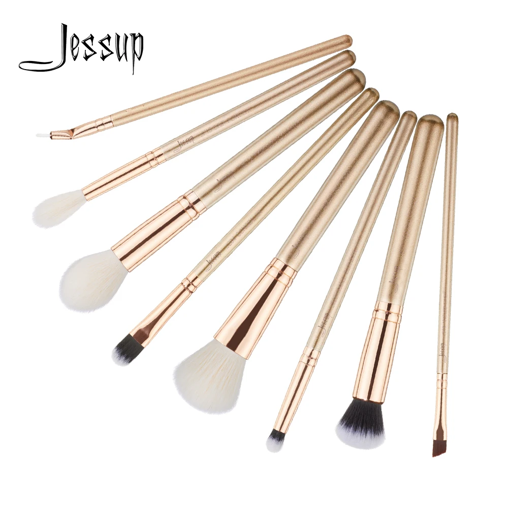 Jessup кисти 8 шт. набор кистей для макияжа 3 цвета maquiagem profissional completa пудра консилер
