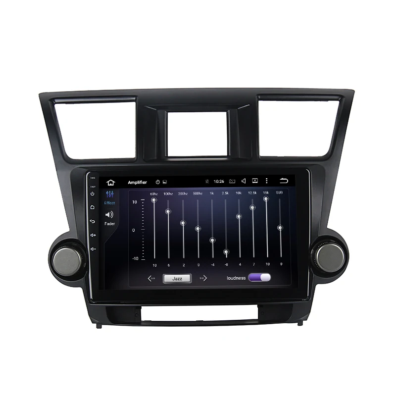 Cheap 10.2" Android 8.0 Octa Core Car radio gps for toyota Highlander 2009-2012 with 4G RAM mirror link 4G wifi usb Stereo 4