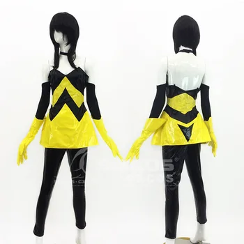 

The Avengers Small wasp Cosplay costume black and yellow coat+pant