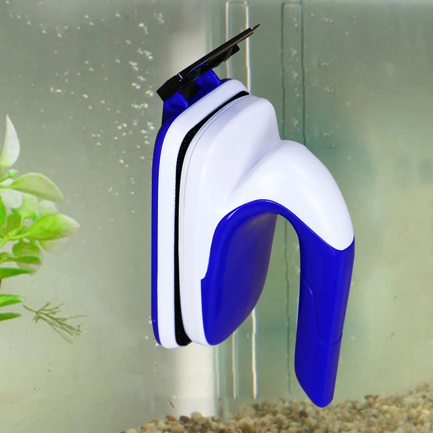 Magnetic Aquarium Glass Cleaner - Strong Magnet, Floating Scraper, For Tanks 0.1" To 0.7" Thick (Choose Mini/M/L/XL)