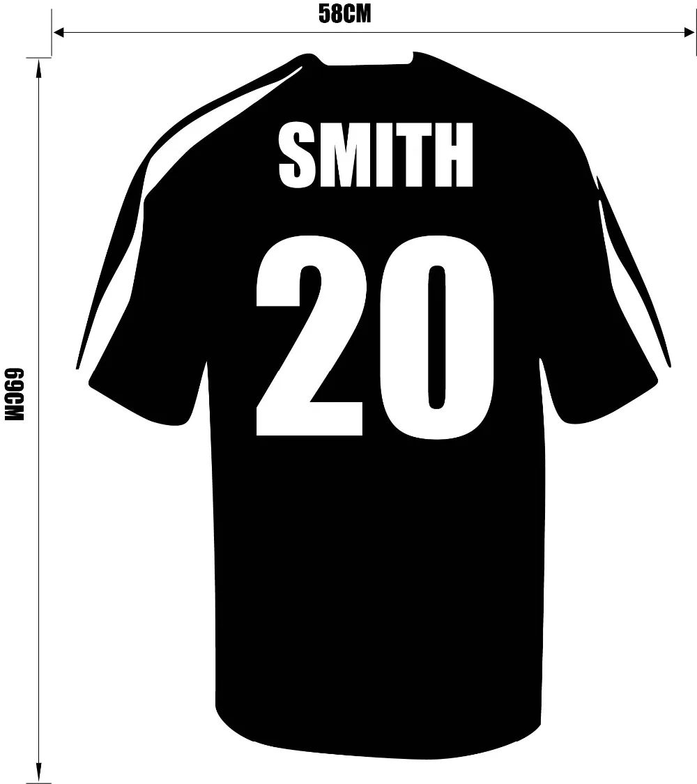 football shirt stencil
