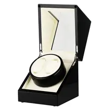 AU/EU/US/UK намотка часов практичный деревянный футляр для часов деревянная вращающаяся коробка для 2 автоматические часы-Скелетон двигатель Horloge