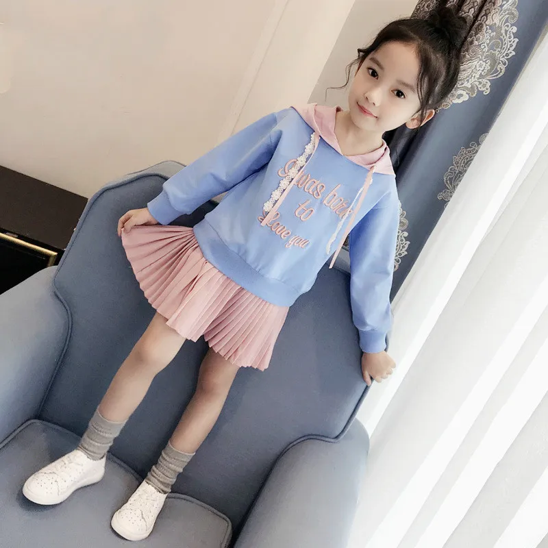 Girls Dress Autumn Casual Ruffles Long Sleeve Princess Dresses for Girl Kids Dress for 3 5 7 Years Children Clothes Spring