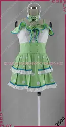 LoveLive! солнце! Kanan Мацуура зеленый Обувь для девочек платье Косплэй костюм S002
