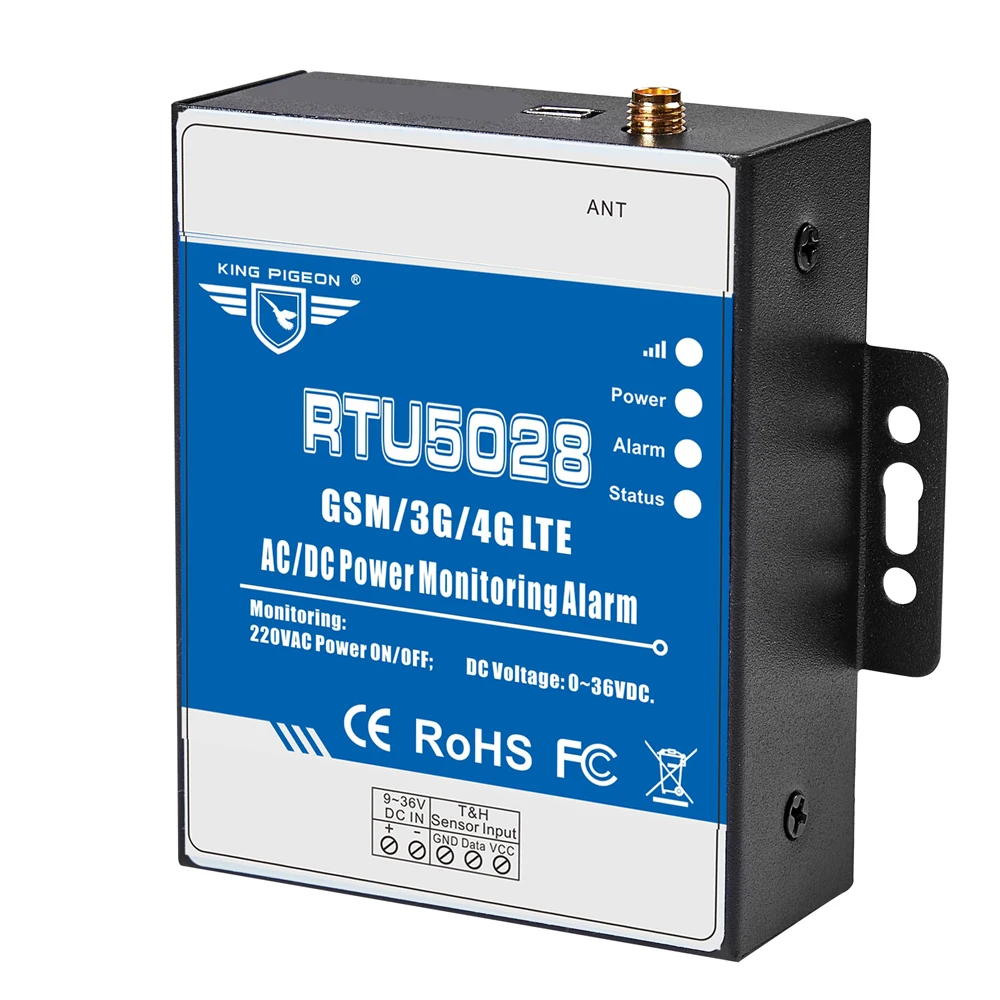RTU5028 AC/DC Power Voltage Status Monitoring Power Failure/Recover Alarm via GSM 3G 4G Network Supports Siren Sound
