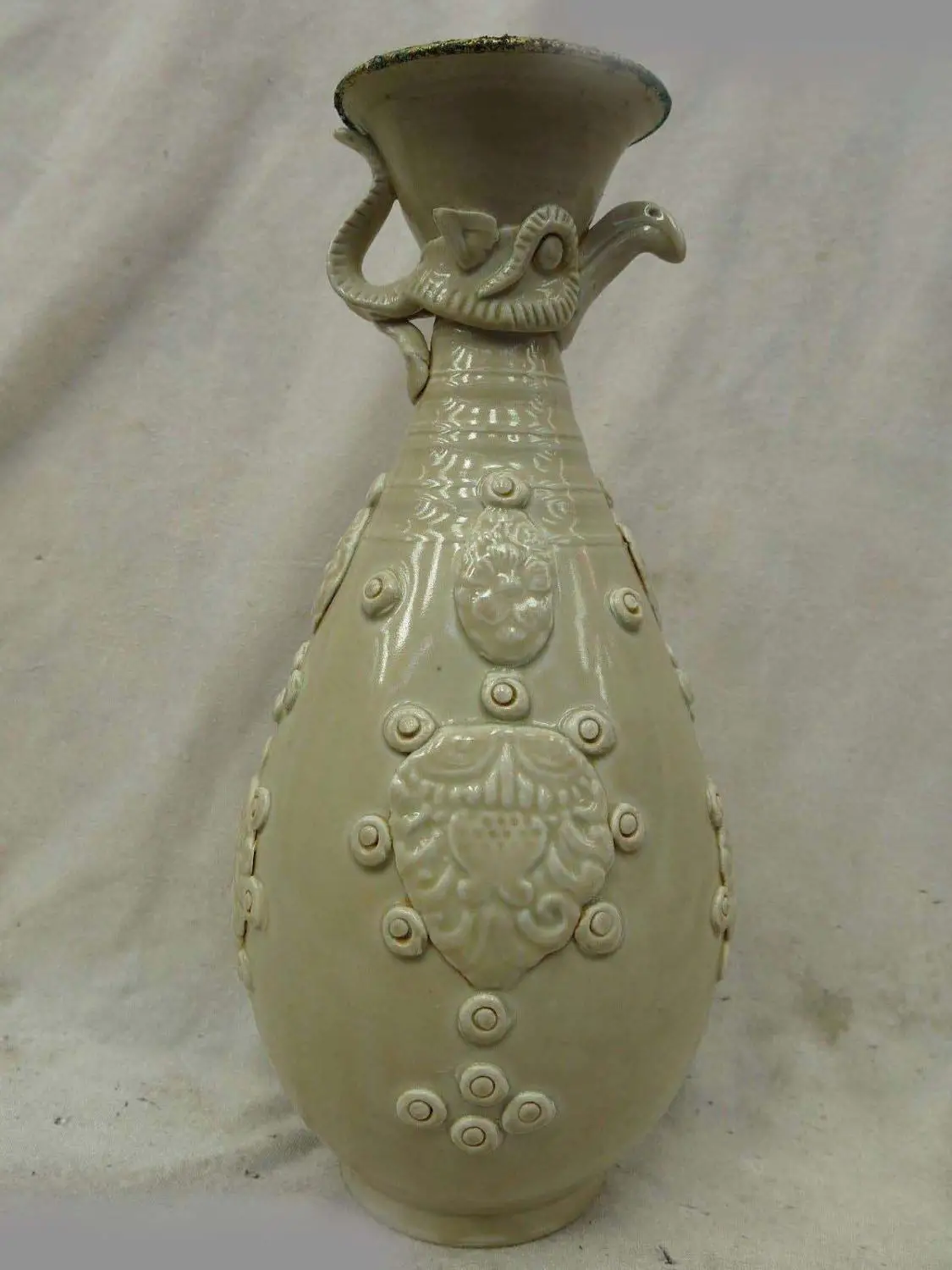 

DS China beautiful old Porcelain simple and unsophisticated pattern Vase Statue