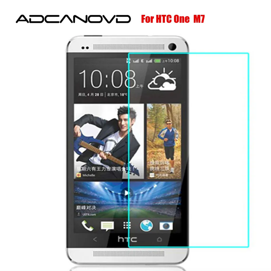 9H Защитное стекло для HTC One M7 801S 801E 801N 801D 802T 802D 802W Двойная Sim Защитная пленка экрана