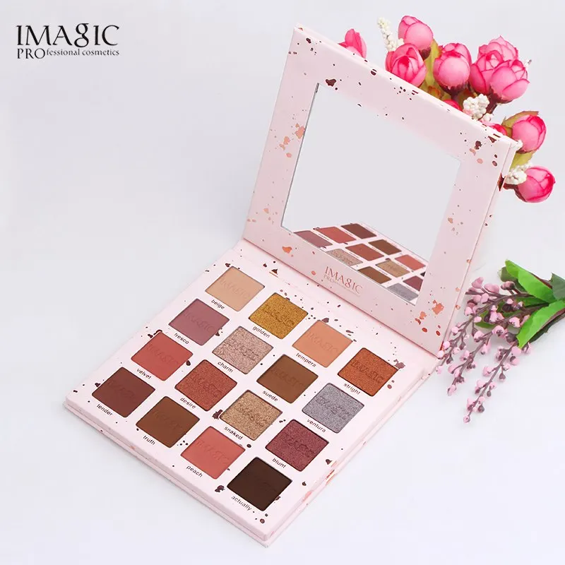 

IMAGIC 16 Colors Matte Shimmer Glitter Easy To Wear Eye Shadow Palette Profissional Long-lasting Eye Shadow Makeup Cosmetics