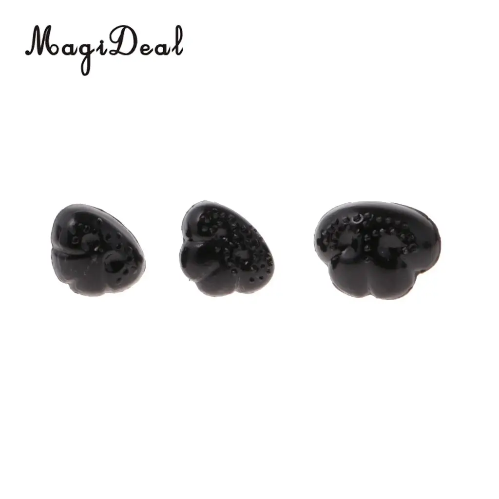 MagiDeal Simulation 100Pcs/Pack Plastic Safety Nose with Backs for Bear Dog Doll Animal Children Hands-on Ability DIY Crafts Toy
