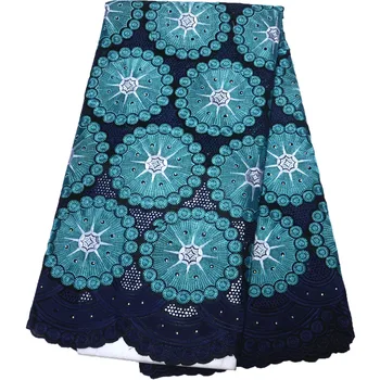 

2018 New Design African Dry Lace Fabrics High Quality Swiss Voile With Stones Swiss Voile Lace in Switzerland JA70-1