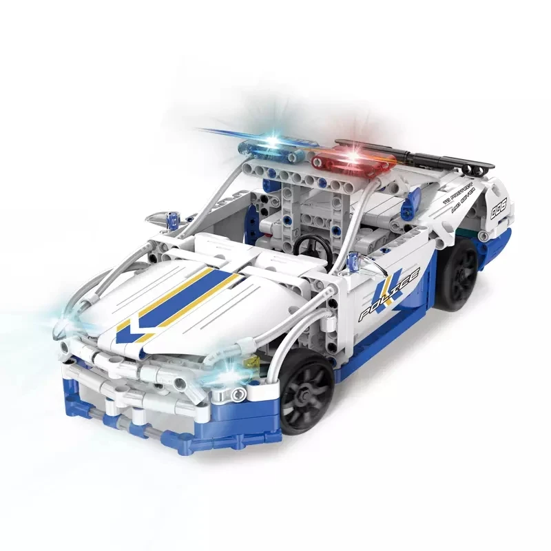 

City Police Vehicles Series Remote Control Building Blocks Bricks Kit Model Set RC Car Toys For Children Kids Gifts