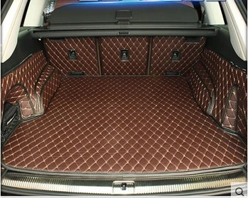 

Good quality! Full set car trunk mats for Audi Q7 5 seats 2019-2015 waterproof cargo liner mats boot carpets for Q7 2018