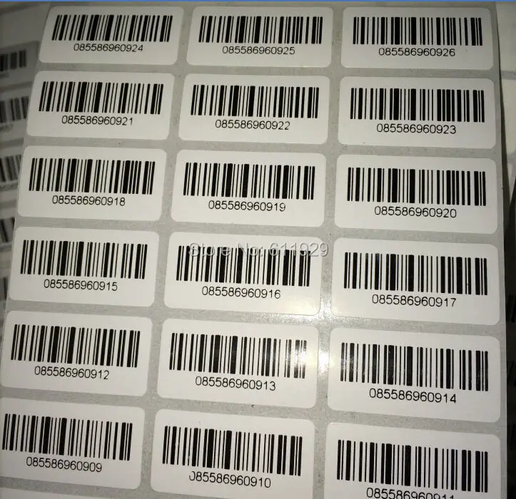 free shipping stock clothing hang tag stickers/custom barcode stickers labels/garment price tags