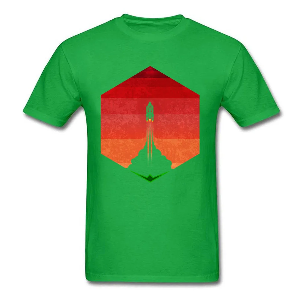 Into The Mars Exosphere Comics Summer Autumn 100% Cotton Fabric Round Neck Men Tees T Shirts Discount Short Sleeve T Shirt Into The Mars Exosphere green