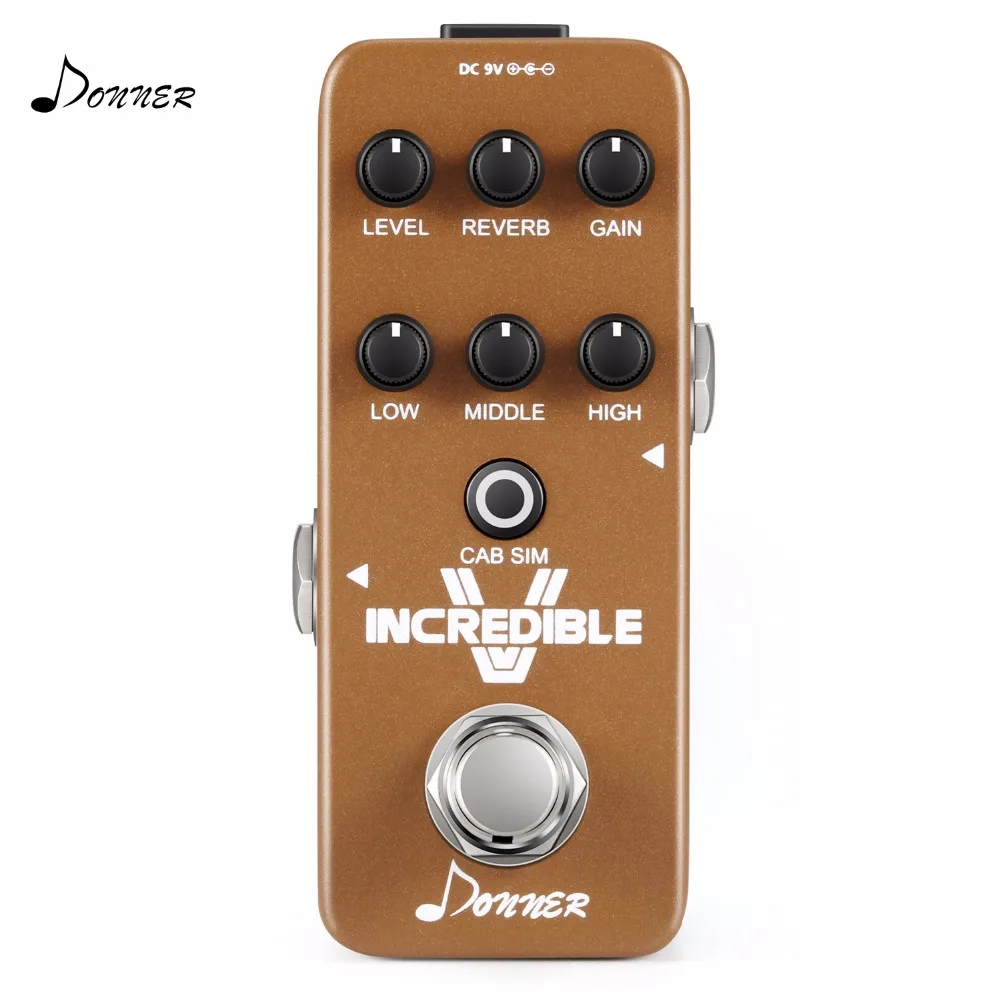

Donner Guitar Effect Pedal Incredible V Mini Preamp