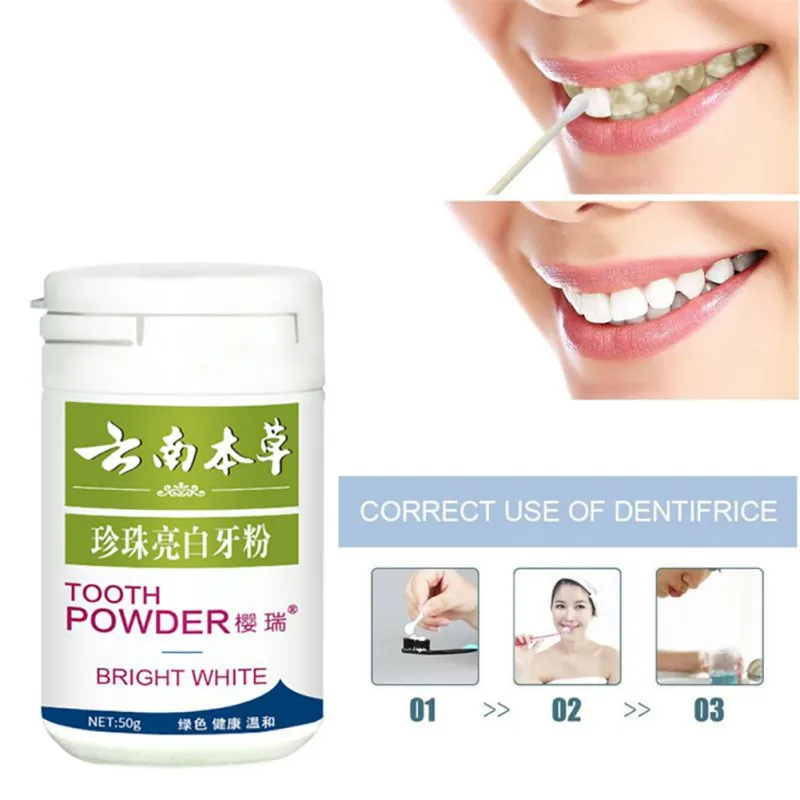 

Toothpaste Tooth Whitening To Yellow Teeth Smoking stains Teeth stains Bright White Black Tooth powder