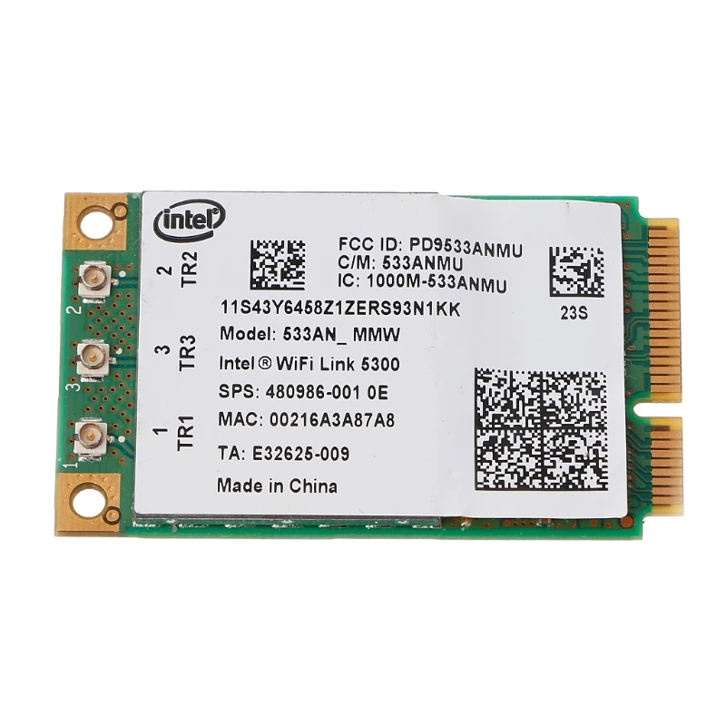 

5300 533AN_MMW Wireless WLAN WiFi Mini PCIe Card 802.11n+ 450Mbps Device Module-PC Friend