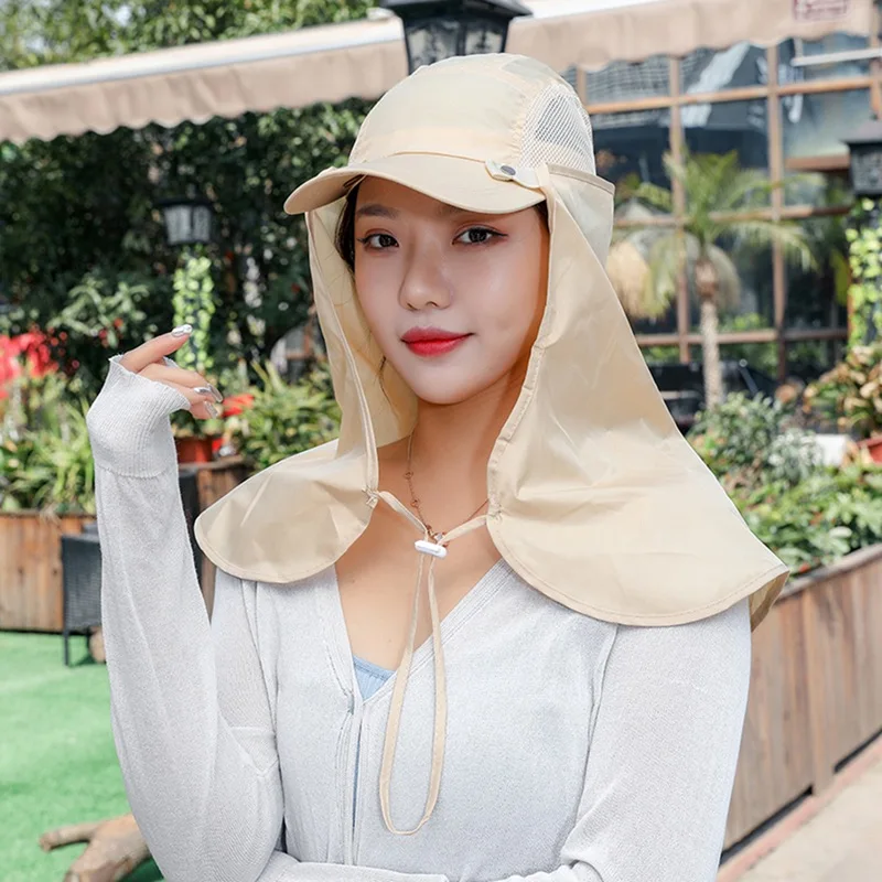 

Women Unisex Outdoor Sport Fishing Hiking Hat UV Protection Face Neck Flap Sun Cap