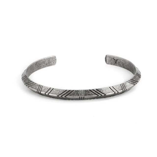 Vintage Men S Women Indian Jewelry Stainless Steel Triangle Bracelet Vintage Men S Women Indian Jewelry Stainless Steel Triangle Bracelet Retro Cuff Bracelets For Open