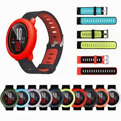 Pulseira для Amazfit Pace ремешок Correa для Xiaomi Amazfit Pace Band силиконовые спортивные часы ремешок + мягкая термополиуретановая крышка-чехол Аксессуары