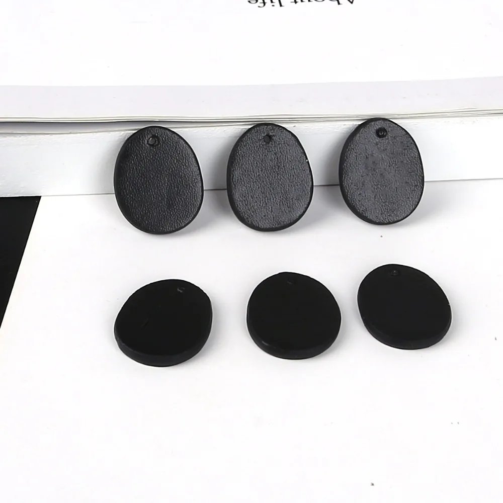 

Fashion 2pcs PU Leather Charm Pendant for women Earring Necklace Geometric Jewelry Findings DIY Making Whole sale Free Shipping