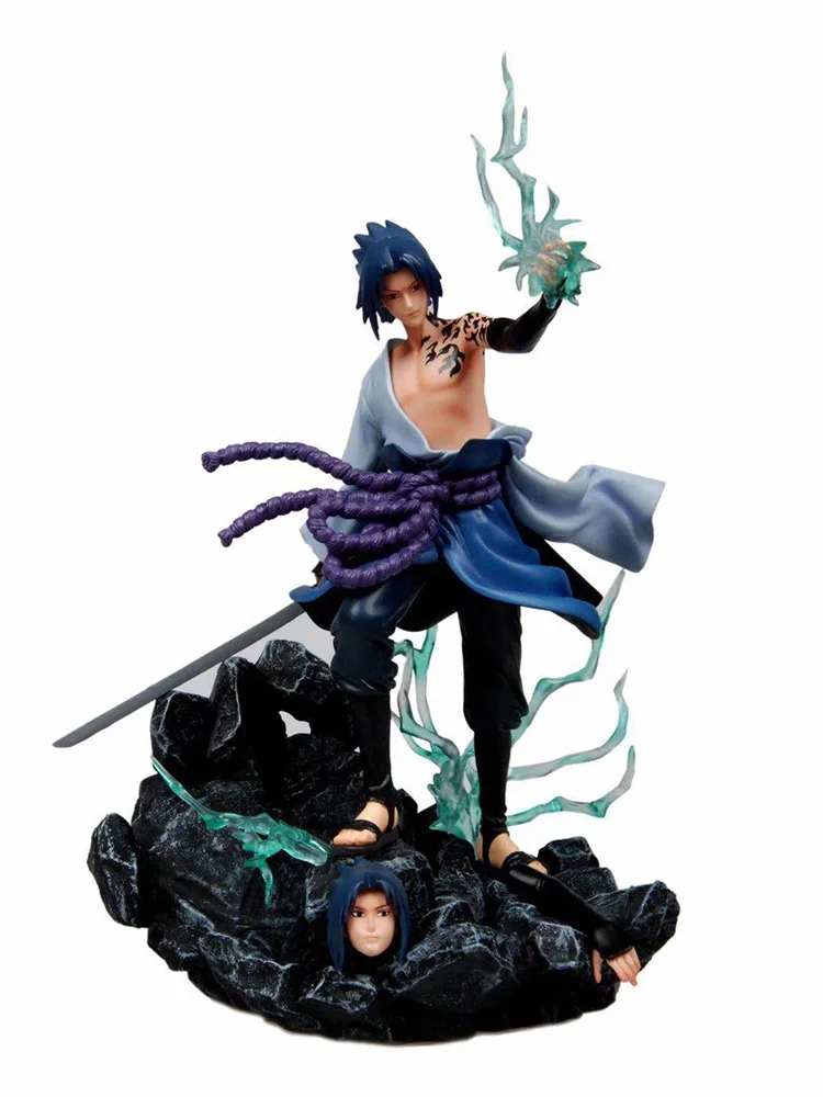 Аниме GK Naruto Uchiha Sasuke ПВХ экшн фигурка Коллекция Модель игрушки кукла