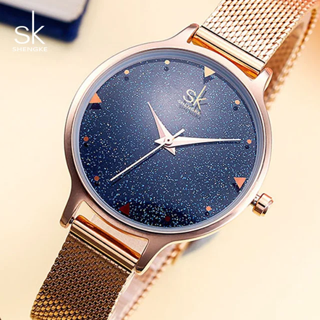 

Shengke Fashion Women Watch Creative Dial Women Luxury Rose Gold Wristwatch Relogio Feminino 2018 SK Ladies Quartz Watch K0063