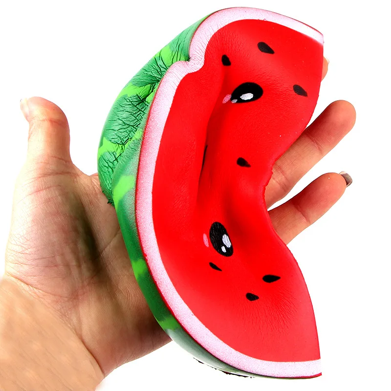 

Anti-stress Cute Squishy Slow Rising watermelon Squishi PU Squishy Poo Toys Squeeze Squishes Toy