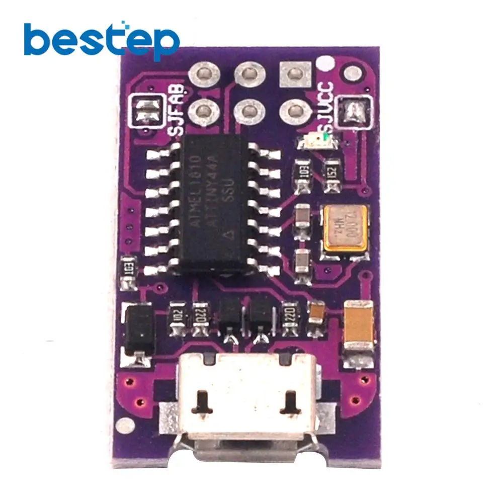 Микро usb 5 в крошечная AVR ISP ATtiny44 USBTinyISP программатор модуль для загрузчик ардуино