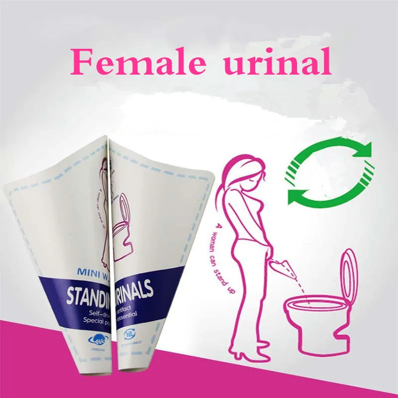

20PCS Girl Urinals Woman Urinal Pee Standing Travel Flushing Urinals Outdoor Camping Paper Travel Disposable Female Urine