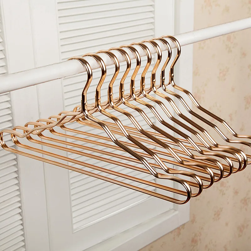 

New Thicker Aluminum Alloy Drying Racks Home Seamless Hanger Anti-slip Clothing Hanger Anti-rust Windproof Clothes Rack