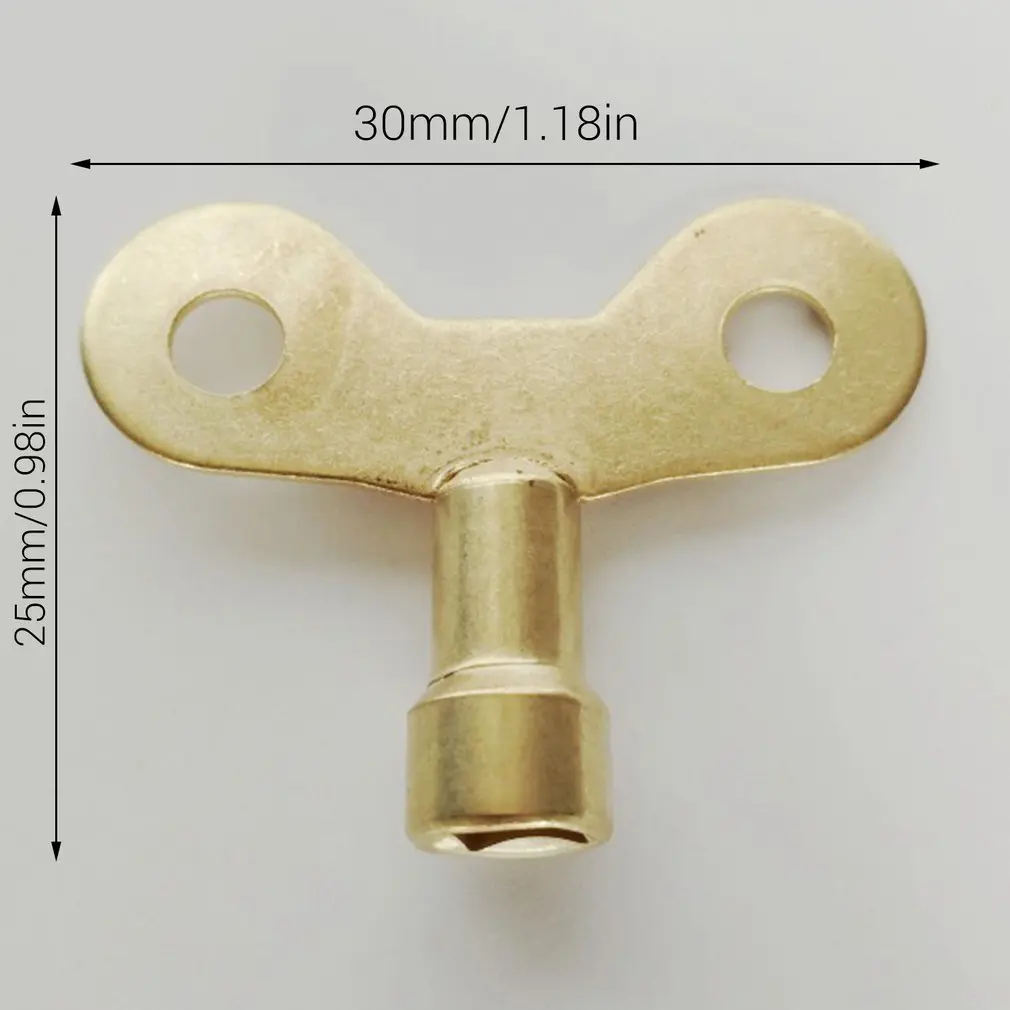 Профессиональный Металлический водопроводный кран золотого цвета, переключатель, кран, ключ для радиатора, клапан, ключ для счетчика воды, клапан, ключ для шкафа