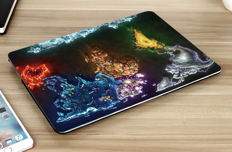Cartoon World Map Coque for Macbook Air 11 13 Retina 12 13 15 Pro 13 15 2018 2016 Laptop Case PVC Air 13 A1989 A1707 A1990 Cover (3)