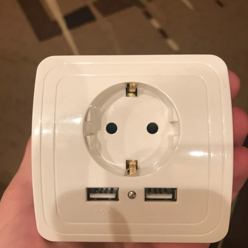 Двойной USB порт 5В 2А Электрический Настенный адаптер зарядного устройства
