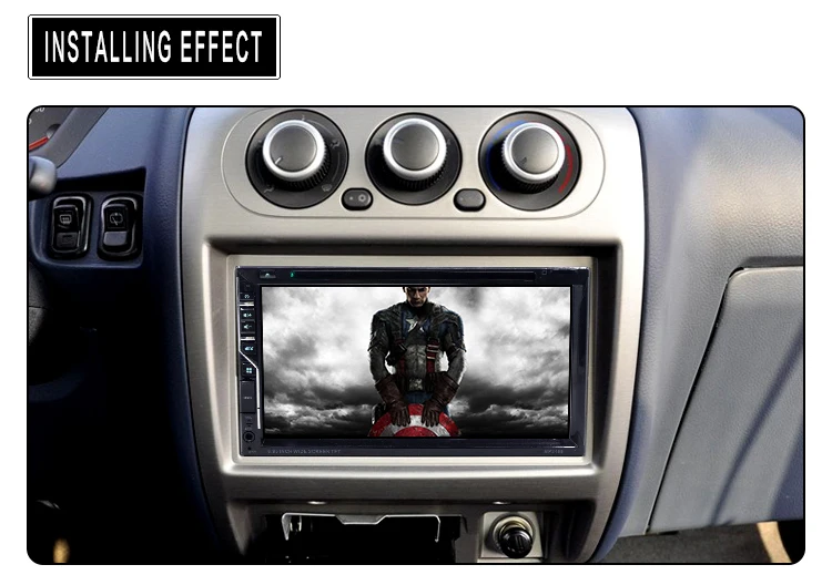 ANLUD Car Monitor DVD GPS MP5 Player 6.95 LCD Touch Screen 2DIN Autoradio In-Dash FM Radio with Remote for Rear View Camera (21)