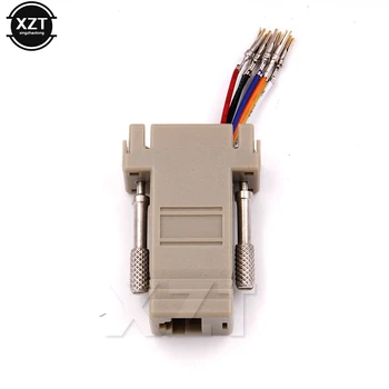 

High Quality DB9 Female to RJ45 Female DB9 to RJ45 Adapter Connector rs232 modular cab-9as-fdte to rj45 db9 for Computer