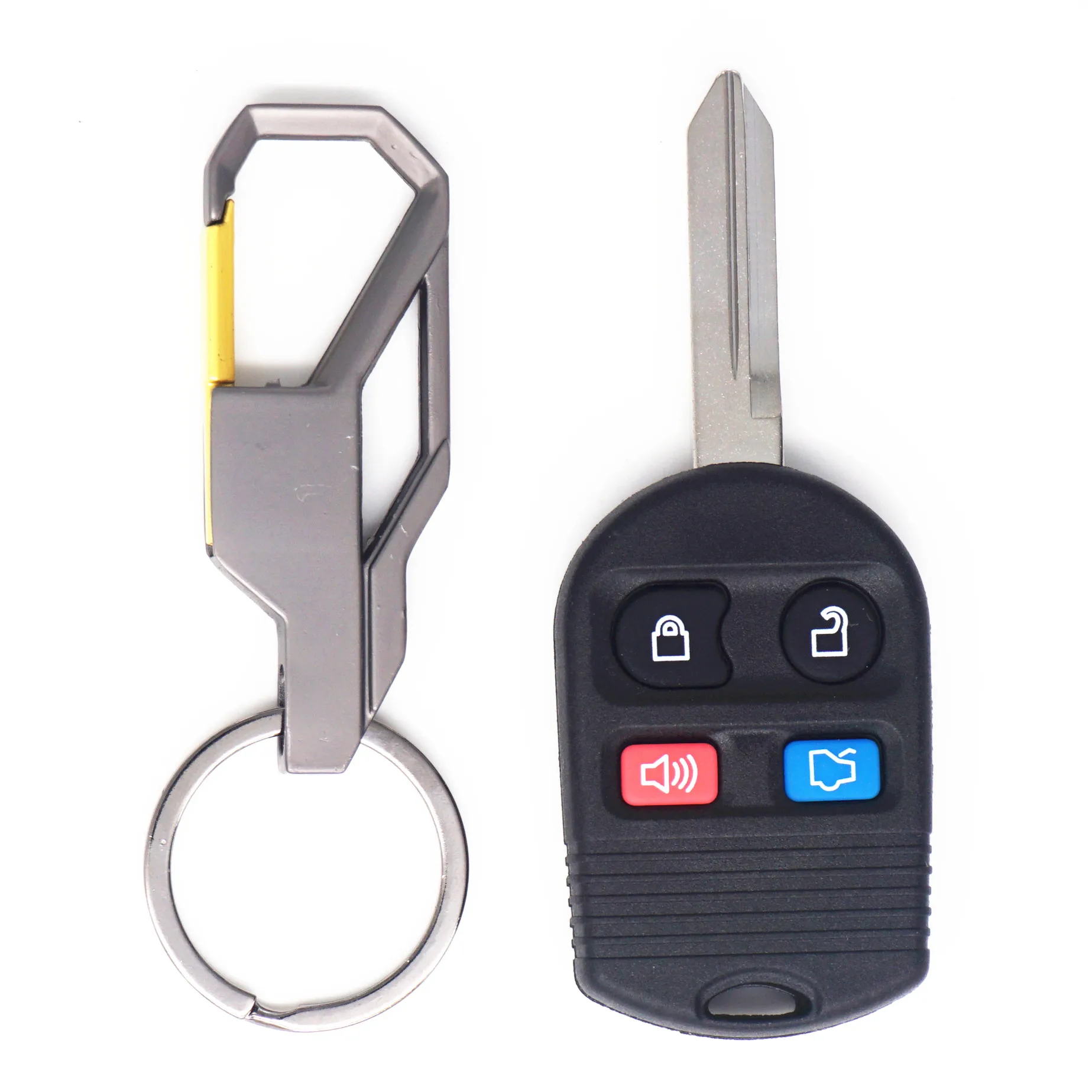 

WFMJ 4 Buttons Key Case Shell Fob For Ford Taurus Explorer Expedition Escort Crown Victoria Focus Escape Mustang Mercury Lincoln