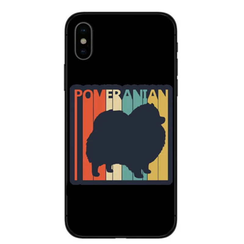 Pomeranian cao bonito Caso Capa Dura para o iPhone Da Apple X XS Max XR 6 7 8 Plus alem de 5 10 de Casos de Telefone Coque - Цвет: TPU